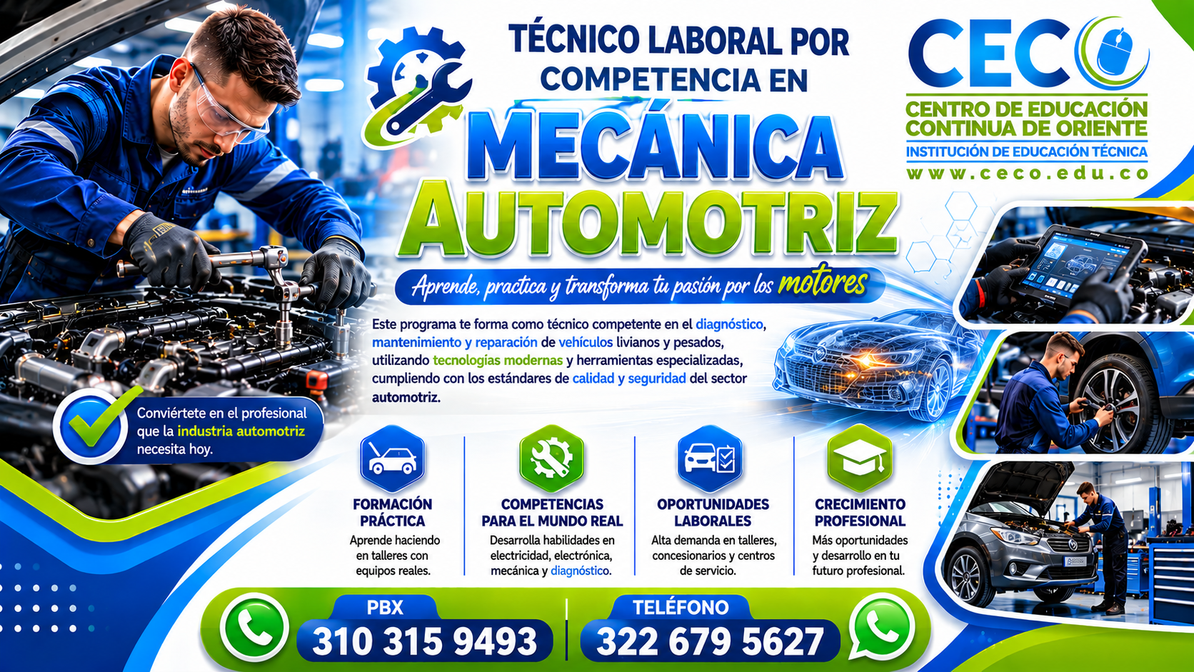 Técnico Laboral Por Competencia en mecanica automotriz
                            